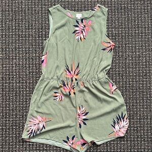 A New Day Olive Floral Jumpsuit